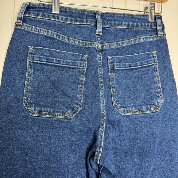 Just Black Denim High Rise Dark Blue Jeans - Picture 8 of 10